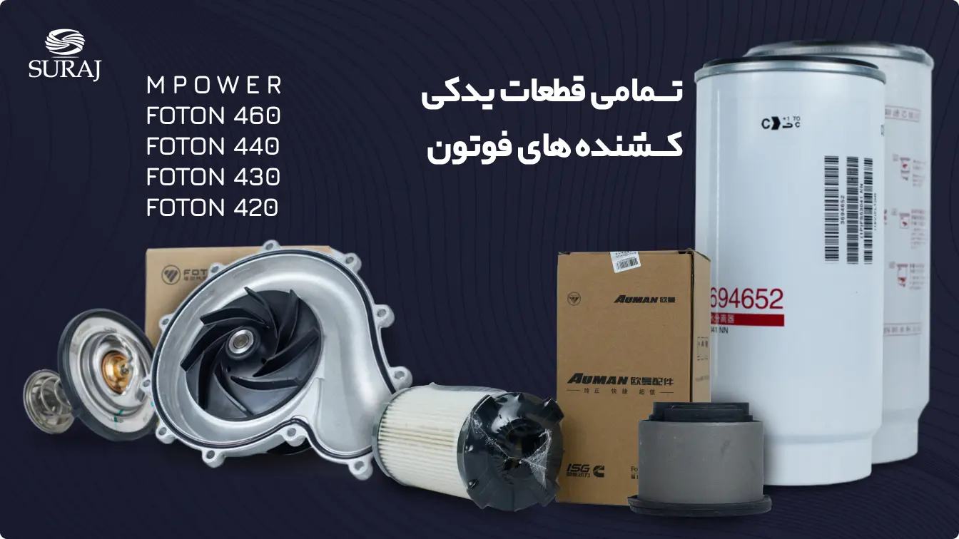 ایران فوتون - فروش عمده لوازم یدکی فوتون کشنده - قطعات فوتون